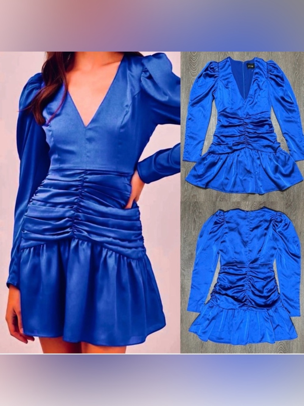 Do+Be Royal Blue Cocktail Prom Party Dress Size Small NEW